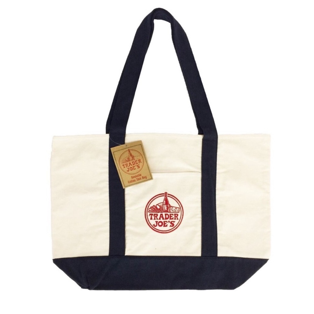 Trader Joe’s Canvas Tote Bag NWT (Large)
